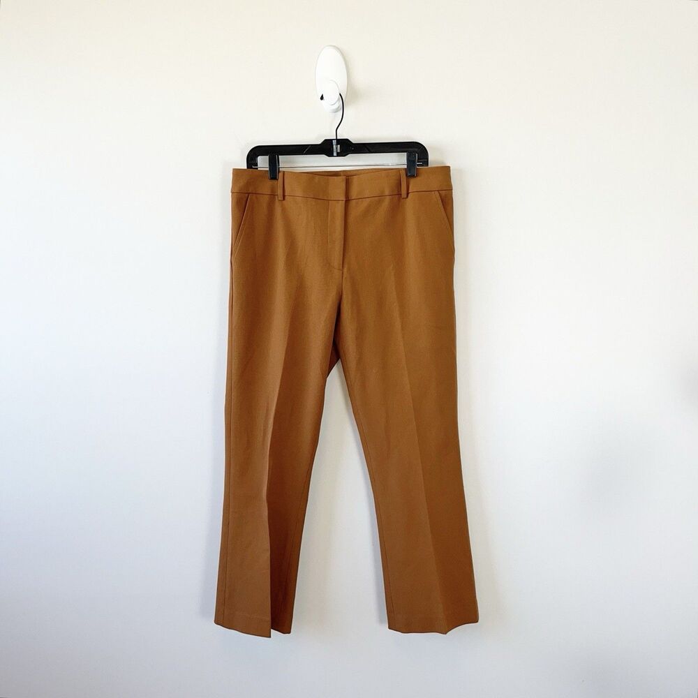 Elliot Lauren Women's Straight Leg Trousers Stretch Career Office Brown Size 12